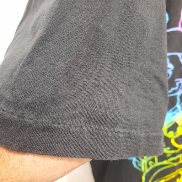 Loony Tunes Adult Size XL 1991 Graphic Tees Cartoons 90s Neon Vintage - Picture 11 of 11